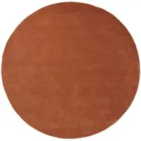 Ferm Living Stille tuftattu matto pyöreä Red brown, Ø240 cm