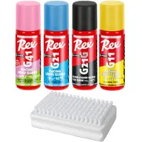 REX Glider 4391 G21G graphite - n snow N-kinetic liquid +2, nestemäinen luistovoide