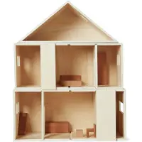 Ferm Living Toro taittuva nukkekoti Natural