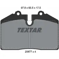 Textar Jarrupalasarja (4kpl), levyjarru 2087711