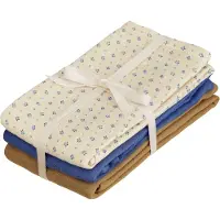 Cam Cam Copenhagen Muslin Cloth, 3-Pack - Gots Mix - Classic Stripes Rose - Cream - ONE SIZE
