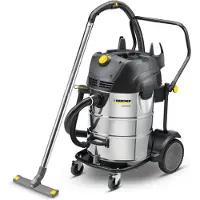 Kärcher NT 75/2 Tact² Me Tc, Kuiva ja märkä, Musta, Ruostumaton teräs, Paperi, Rotaatio, 75 L, 148 l/s