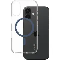 PanzerGlass CARE by Urban Combat MagSafe -suojakotelo, Apple iPhone 16, kirkas / sininen