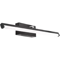 Toolight LED KYLPYHUONEEN SEINÄVALAISIN PEILIN YLLÄ 12W 50CM APP373-1W MUSTA