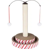 TIAKI 4-in-1 Multitoy -raapimispylväs kissoille 40x40x62cm