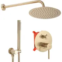 REA Lungo Brushed Gold piilosuihkusetti + BOX