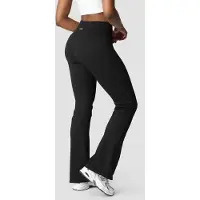 ICANIWILL Ribbed Define Seamless Flared Tights - Black - XS