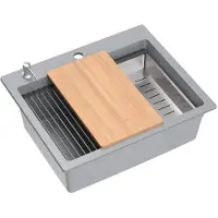 Quadron KURT 110 WORKSTATION GREY Metallinen graniittiallas