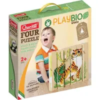 Quercetti Neljä Palapeliä Uhanalaisista Eläimistä