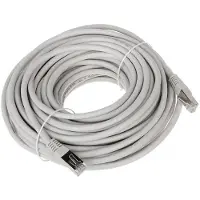 Lanberg patch cable - 15 m - grey RAL 7035 - Harmaa - 15m