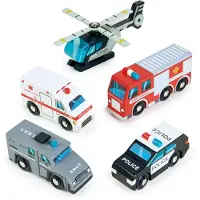 Tender Leaf Toys Emergency Vehicles - Multi/patterned - ONE SIZE