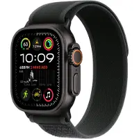 Apple Watch Ultra 2 GPS + Cellular 49 mm musta titaanikuori ja musta Trail-ranneke