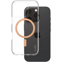 PanzerGlass CARE by Urban Combat MagSafe -suojakotelo, Apple iPhone 16 Pro, kirkas / persikka