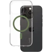 PanzerGlass CARE by Urban Combat MagSafe -suojakotelo, Apple iPhone 16 Pro, kirkas / vihreä