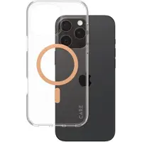 PanzerGlass CARE by Urban Combat MagSafe -suojakotelo, Apple iPhone 16 Pro Max, kirkas / persikka