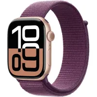Apple Watch Series 10 GPS 46 mm ruusukulta alum, luumu Sport Loop
