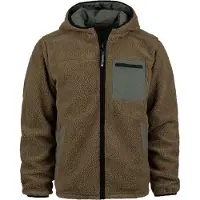 101 Inc Fostex Reversible Sherpa Softshell Jacket (Color: Coyote/Ranger Green, Size: Medium)