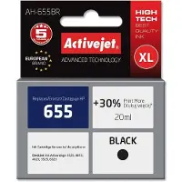 ActiveJet AH-655BR muste (korvaa HP 655 CZ109AE:lle; Premium; 20 ml; musta)