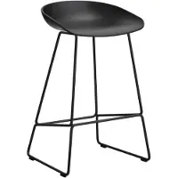 HAY Aas 38 2.0 Baarijakkara 65 Cm Ruostumaton Teräs / - Baarijakkarat Kierrätetty Polypropeeni Musta - AA073-D168-AA51-01UF