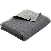 HAY Mega Dot päiväpeitto organic 260x260 cm Dark grey