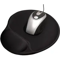Matting – Jobmate Softgel Mousepad, mouse pad with built-in palm rest, black (653002)