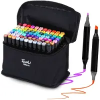 24hShop | Alcohol marker set | 80 colors, dual tips (MARKERY 80SZT)