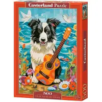 Castorland Collie, Guitar and the Sea 500p palapeli