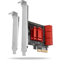 Axagon PCIe 3.0 x2 -lisäkortti 6x SATA III 6G-liitännällä