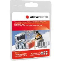 Agfa APCCLI526SETD -mustekasettipakkaus, musta, syaani, magenta, keltainen, 5 kpl