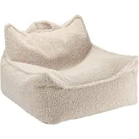 WigiWama Beanbag Chair Teddy - Cream - 80X 70X 50CM