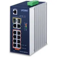 Planet IGS-4215-8P2T2S verkkokytkin Hallittu L2/L4 Gigabit Ethernet (10/100/1000) Power over Ethernet -tuki Sininen, Hopea (IGS-4215-8P2T2S)