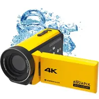 Aquapix – Aquapix WDV5630, 13 MP, 4K Ultra HD, 7,62 cm (3"), 370 g, Keltainen (24013)