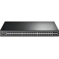 TP-LINK Omada SG3452P - Hallinnoitava kytkin, 48x Gigabitin PoE+ -porttia, 4x SFP-paikkaa, Musta
