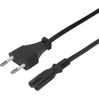 Deltaco virtajohto CEE 7/16 - C7, 1,5m