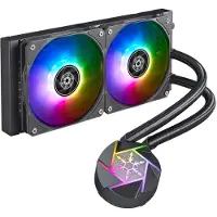 Silverstone VIDA 240 Slim, 240mm AIO-nestejäähdytysratkaisu prosessorille, musta