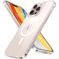 Torras iPhone 16 Pro X-Shock MagSafe TPU kotelo - läpinäkyvä