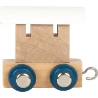 Small Foot - Wooden Letter Train Polar - Wagon White - 12 pieces