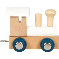 Small Foot - Wooden Letter Train Polar - Locomotive White - 12