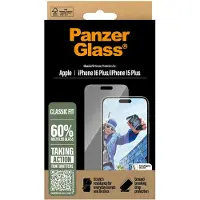 PanzerGlass Screen Protector Classic Fit -panssarilasi, Apple iPhone 16 Plus