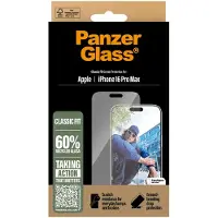 PanzerGlass Screen Protector Classic Fit -panssarilasi, Apple iPhone 16 Pro Max