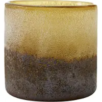 Boel&Jan Aria Kynttilänjalka / Harmaa 12 Cm - Kynttilälyhdyt Lasi Ruskea - 8090086