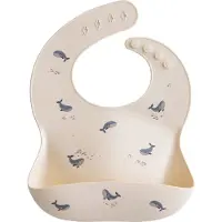 Mushie Ruokalappu Silikoni, Whales