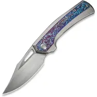 We Knife Nefaris WE22040FA-1, CPM-20CV Clippoint, Flamed Titanium, Limited Edition pocket knife