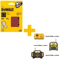 DeWalt Hiomapaperi tasohiomakoneeseen DT3031-QZ; 115x115 mm; K60; 25 kpl.