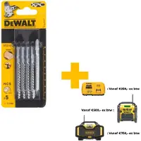 DeWalt PISTOSAHAN TERÄ 82x2mm T119BO XPC PUULLE /5 kpl.