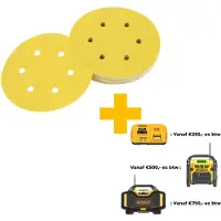 DeWalt Hiomapaperi tasohiomakoneeseen DT3125-QZ; 150 mm; K120; 10 kpl.