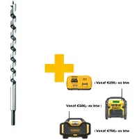 Dewalt Spiraalinen poranterä puulle DT4645-QZ; 22x280/380 mm
