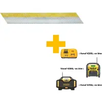 DeWalt DNBDA1550GZ Gauge Brad Nails Galvanized - Pack of 4000