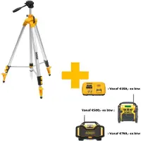 DeWalt Tukiteline/mittausjalusta laser-vaaituslaitteelle DE0733-XJ; 0,97-2,48 m