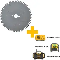 DeWalt Sahanterä kiinteisiin sahoihin (250x30mm, 60 hammasta HG) - DT4217-QZ